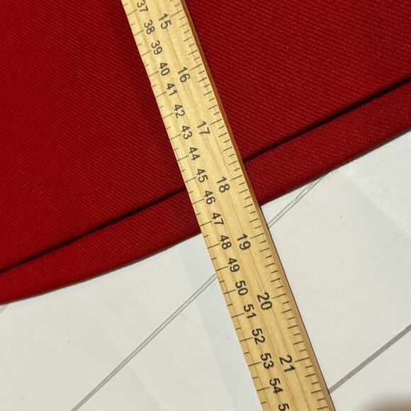 Loft Red Gold Knee Length Pencil Skirt Women’s Size 00 Petite - Picture 6 of 6